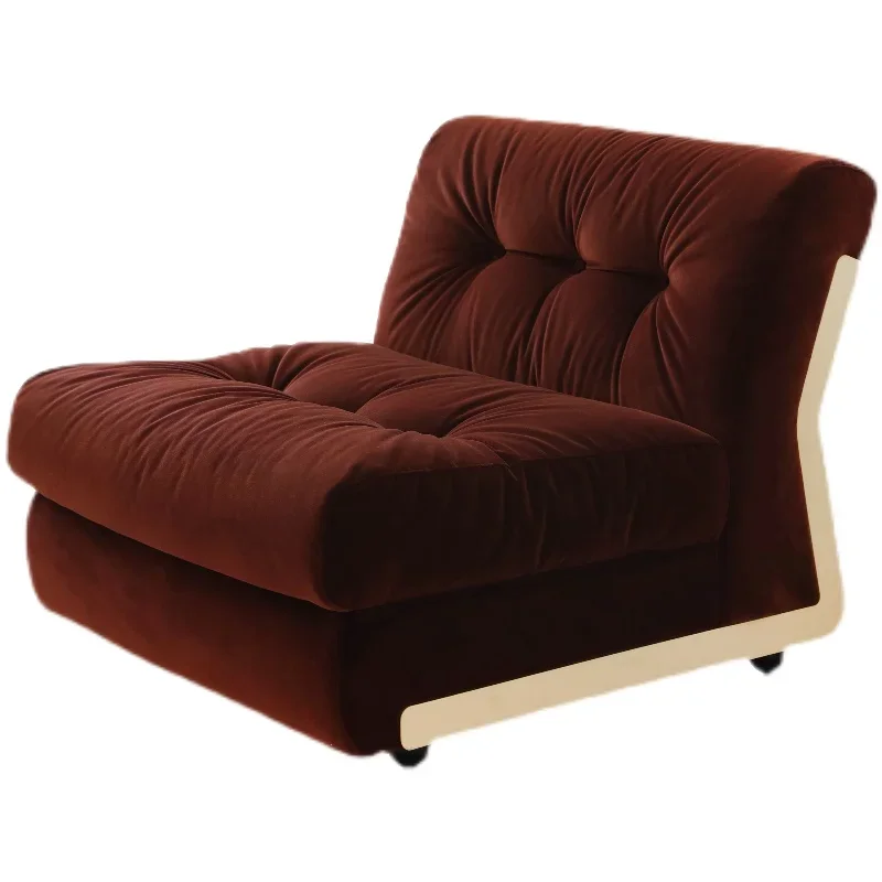 

Sofa, living room, single person sofa, fabric art, antique style modular combination, minimalist small unit furniture