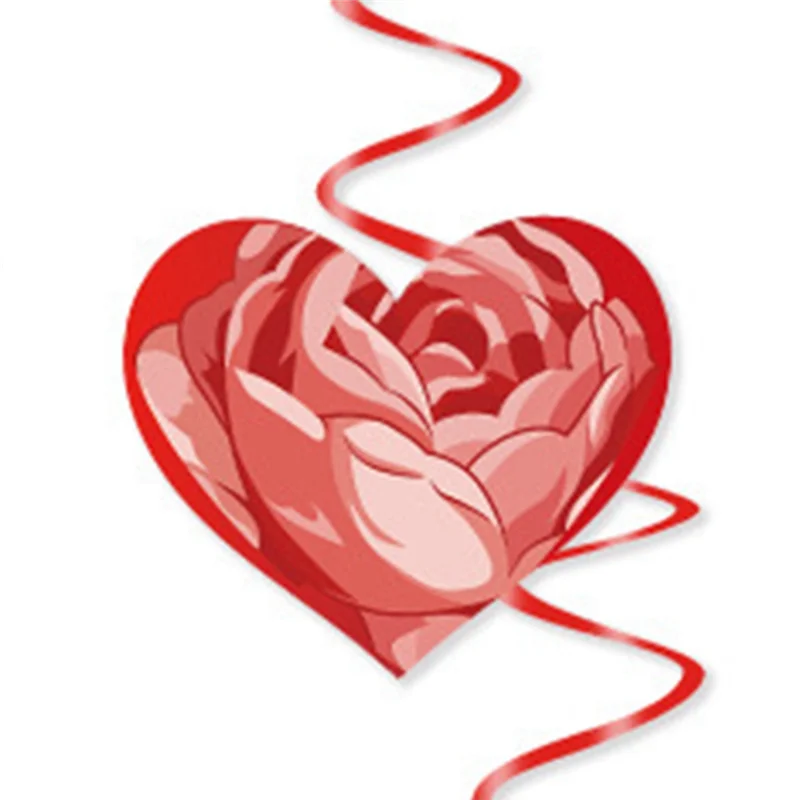 Valentine's Day Spiral Charms Valentine's Day Creative Heart Party Charms Durable Easy To Use