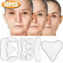 

18pcs Reusable Silicone Wrinkle Removal Sticker Face Forehead Neck Eye Sticker Pad Anti Aging Patch Face Lifting Mask Skin Care