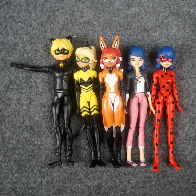 Cat Noir Rena Rouge Miraculous Ladybug Carapace Queen Bee Anime Figure  Collection Toy Gift In Stock - AliExpress