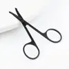 Unisex Stainless Steel Black Round Head Safe Nose Hair Scissors (Do Not Hurt Nose) 5