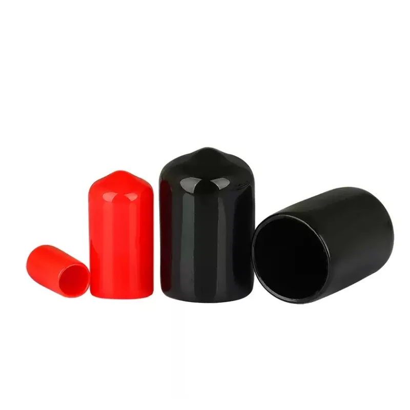 Soft Rubber Cap Sleeve 1.5-60mm PVC Thread Protection Sleeve Rubber End Caps Sealing Plug Protective Equipment
