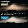 Philips H7 12V 55W Racing Vision GT200 Halogen Light Auto Headlight 200% Brighter Car Bulbs Genuine Original Lamp 12972RGTS2, 2x 2