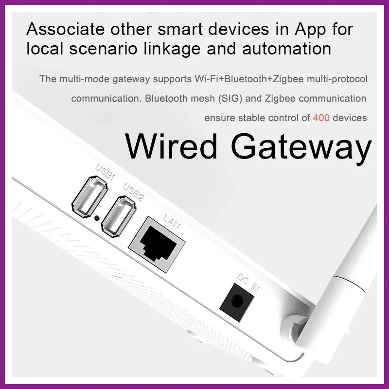 X5 Zigbee 3.0 Hub Bluetooth with Network Cable Socket Wired Connection Smart Life Control Tuya Zigbee Gateway