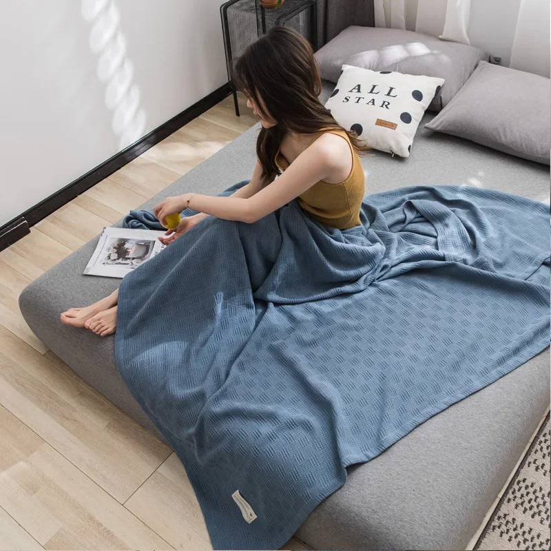 Advanced Pure Cotton Gauze Towel Quilt Single Double Summer Thin Towel Blanket bed throw blanket