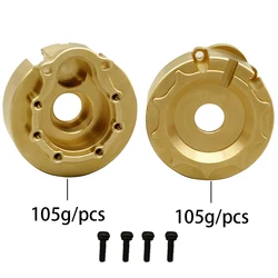 Heavy Duty Brass Counterweight Set for RC Crawlers - Enhanced Axle Housing and Bumper Mount Upgrade Parts (05)