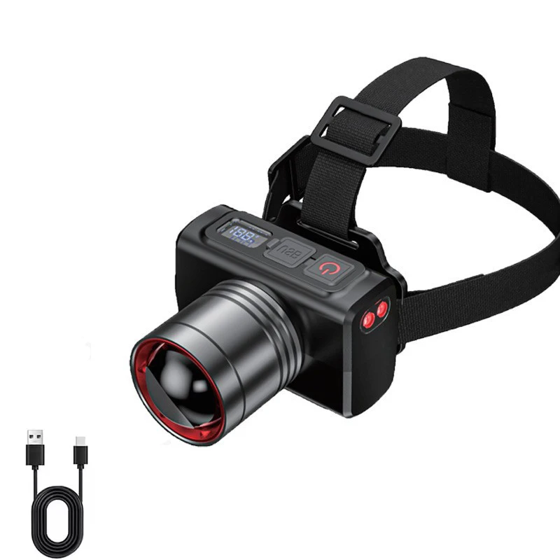 Wiederaufladbare Scheinwerfer Super Helle Kopf Licht Motion Sensor Front Led Kopf Taschenlampe Wasserdichte Outdoor Camping Blinkt