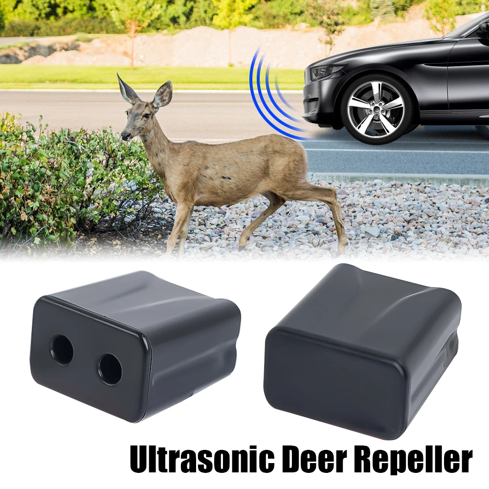 2 silbatos de ciervo para coche, sistema de alerta de animales, alarma de  sonido, ultrasónico, para coche, camión, motocicleta, repelente