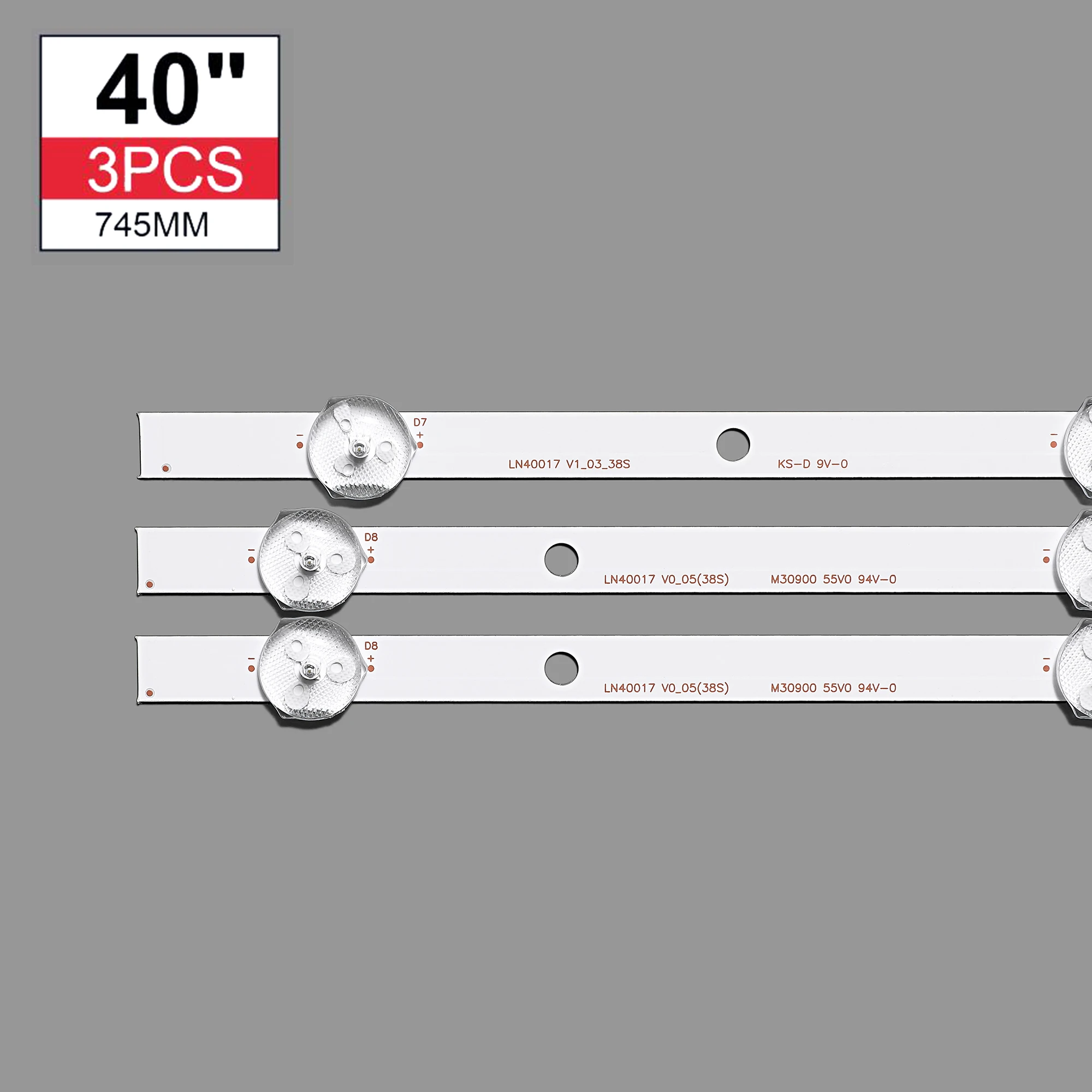 3pcs LED  Ʈ 17DLB40VXR1 LB40017 V0_05_38S ν VES400UNDS-2D-N11 ù 40L3653DB 40L1653DB