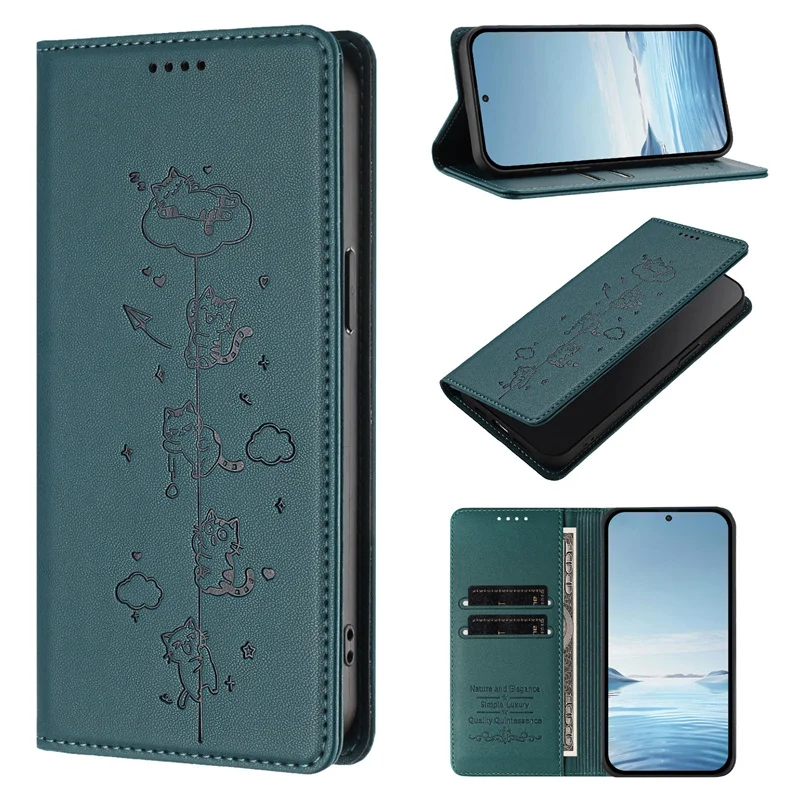 Magnetic Leather Flip Stand Wallet Case with Back Cover in Elegant Design