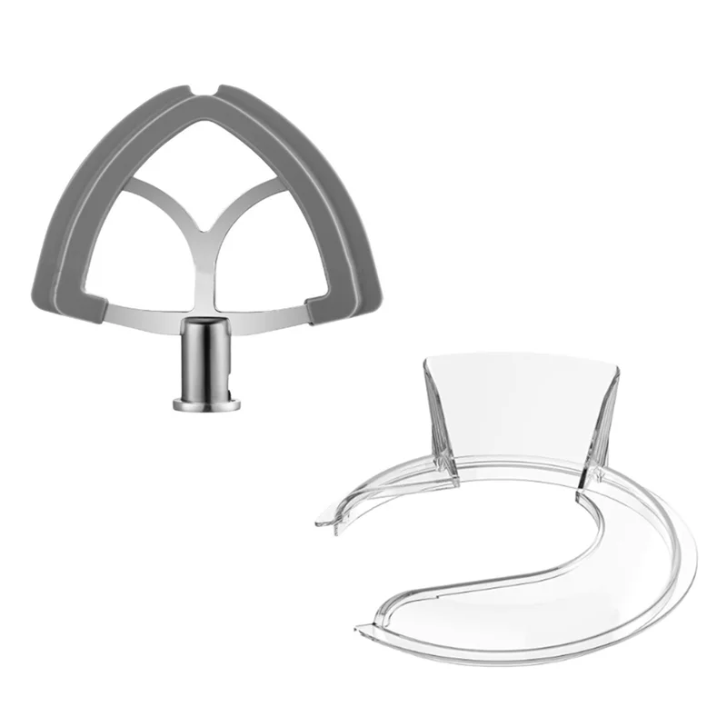 A94E-Pouring Shield Kitchenaid 용 플렉스 엣지 비터 패들 Kitchenaid 스탠드 믹서 부착물 용 4.5-5QT 믹서 보울