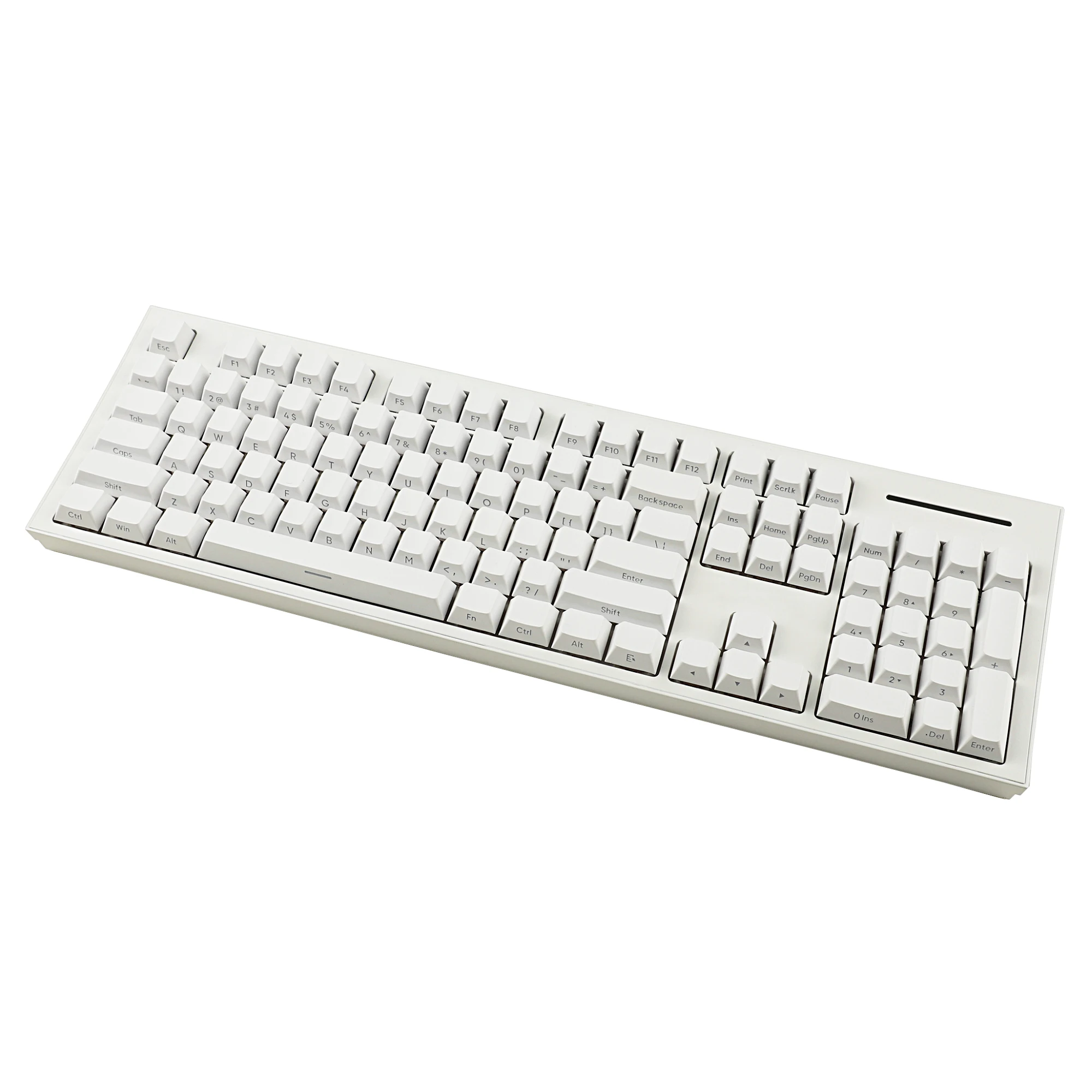 Pbt Branco Duplo Tiro Keycap Translúcido Brilho Side-lit Através Keycap Apto para 108 104 96 87 84 68 61 Teclado Mecânico mx 134 - Imagem 3