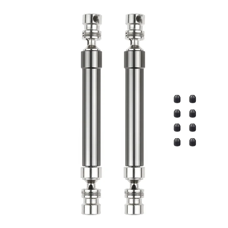 

2pcs 88-113mm 112-152mm Metal HD Steel Universal Drive Shaft CVD for 1/10 RC Crawler SCX10 90046 WRAITH 90018 Traxxas TRX4 D90