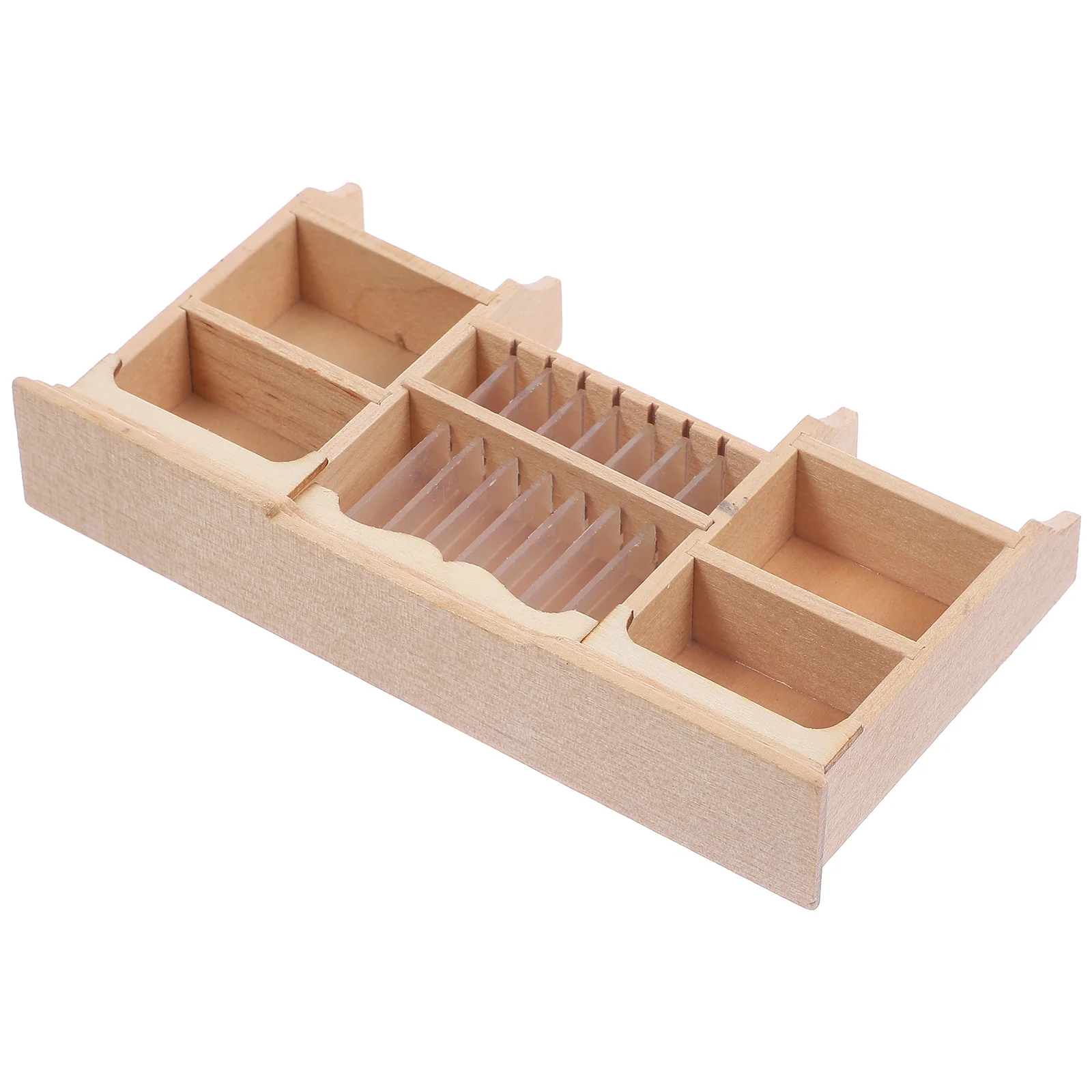 Miniature Kitchen Cabinets Wall Dollhouse Mini Wood Cupboard Miniature Bookshelf Model Furniture Accessories