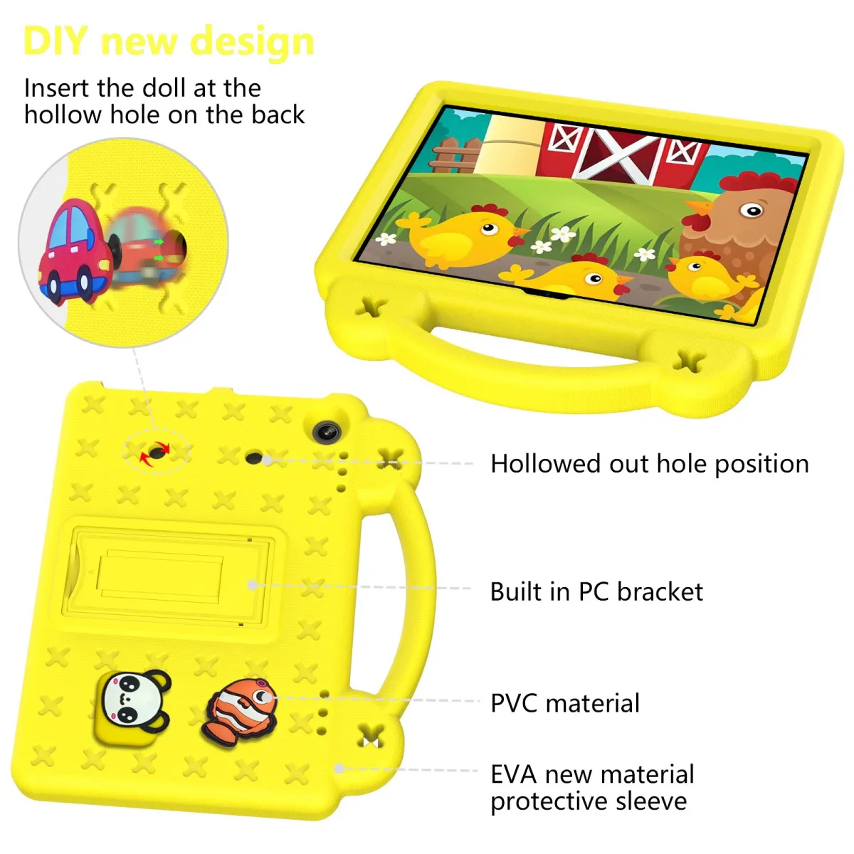 Cartoon Tablet Protective Case Shell