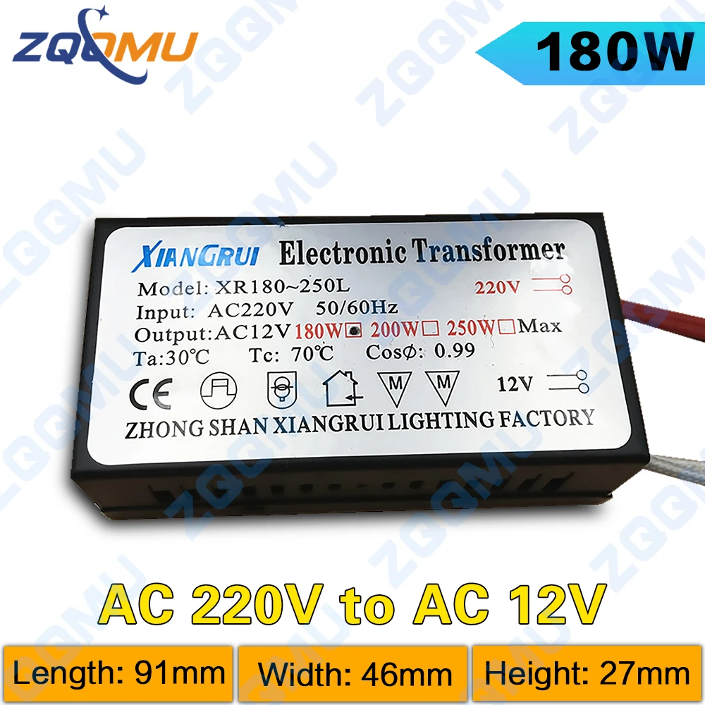 High-Power Metal Electronic LED Driver Power Supply, 220V