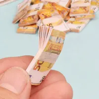 10 Bundle 1/6  Miniatrue Dolls Money Korean Won Dollars Euro Banknotes Model Toys For Barbie Blyth Bjd OB11 Dollhouse Accessorie 2