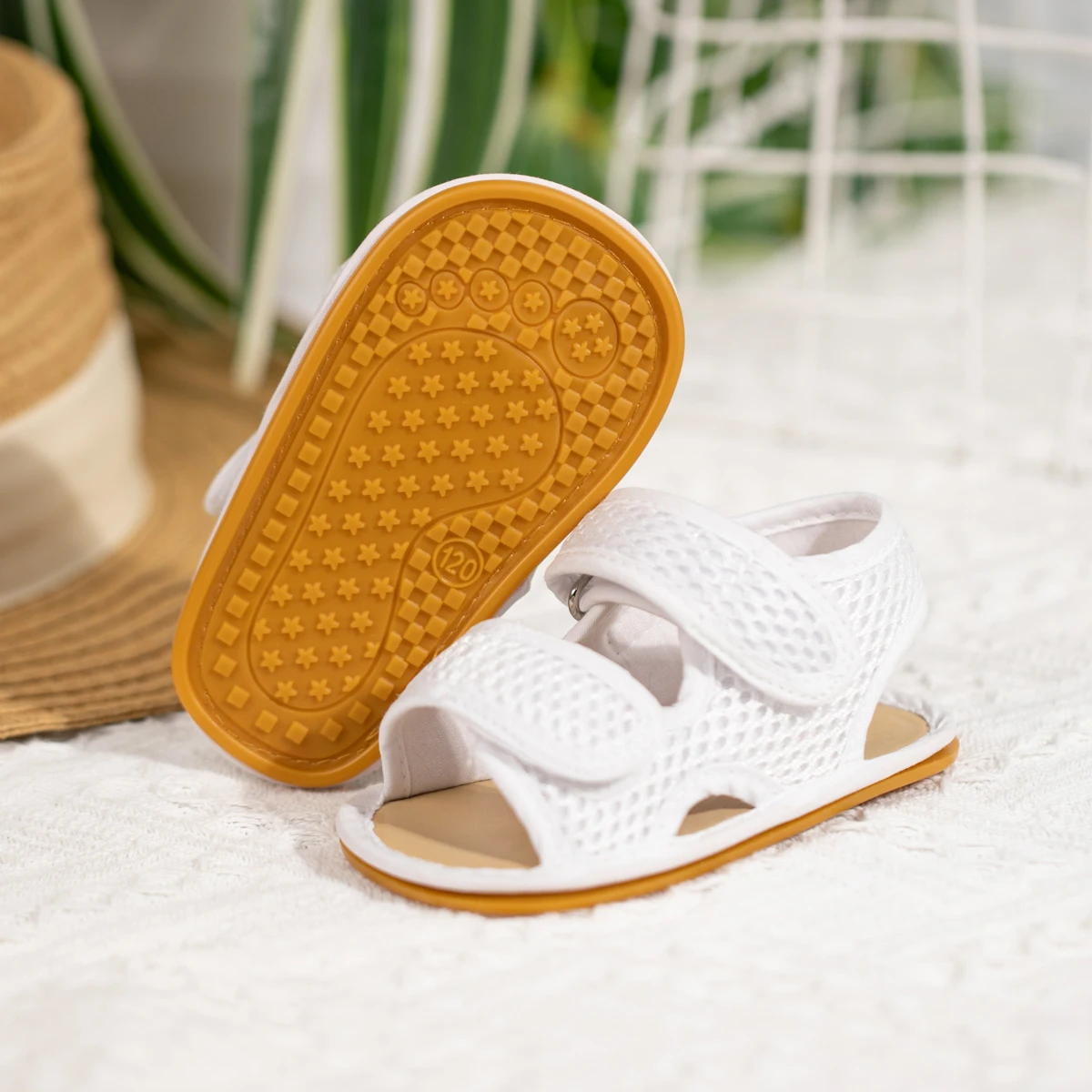 KIDSUN Baby Sandals Girls Boys Shoes Solid Color Summer Outdoor