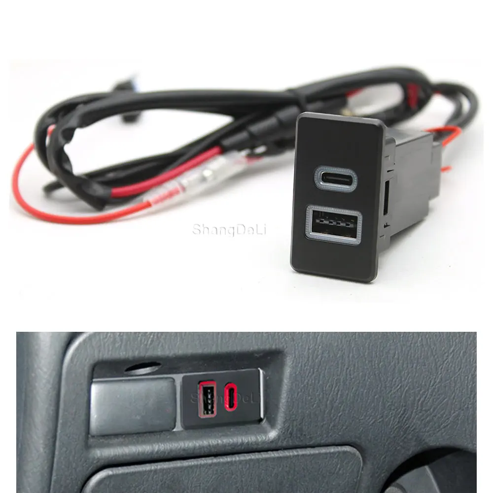

Автомобильное зарядное устройство, планшетофон QC3.0, USB-интерфейс, двойное гнездо для зарядки телефона, используемое для Nissan Paladin Y60, аксессуары