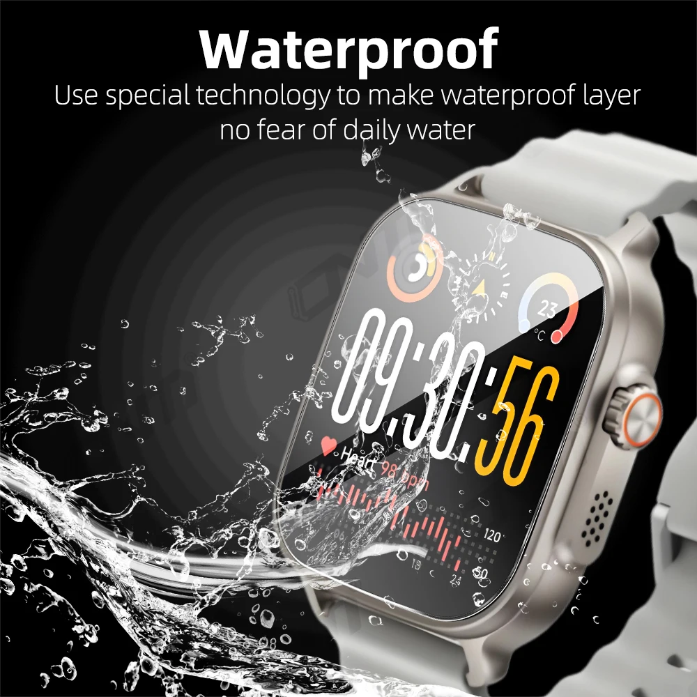Premium 9H Tempered Glass Screen Protector, Durable HD Anti-Scratch Film for Smartwatch Accessories