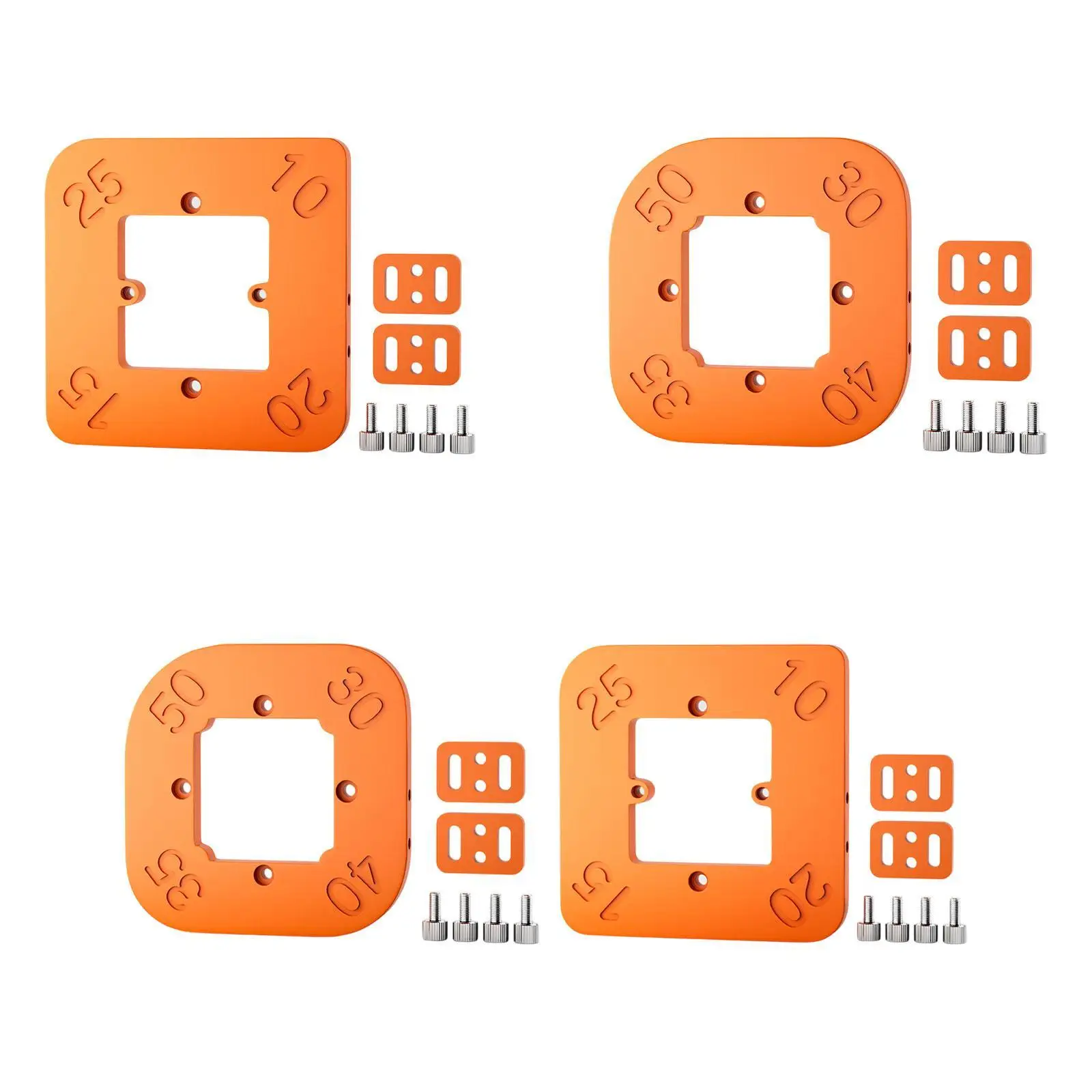 Woodworking Round Corner Radius Template High Hardness Portable Clearly Marked Easy to Use 8mm Thick Radius Jig Multipurpose