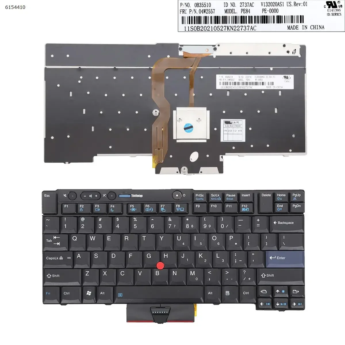 Tastiera Per Laptop Usa Per Thinkpad T400S T410 T410I T410S T420 X220 Nero