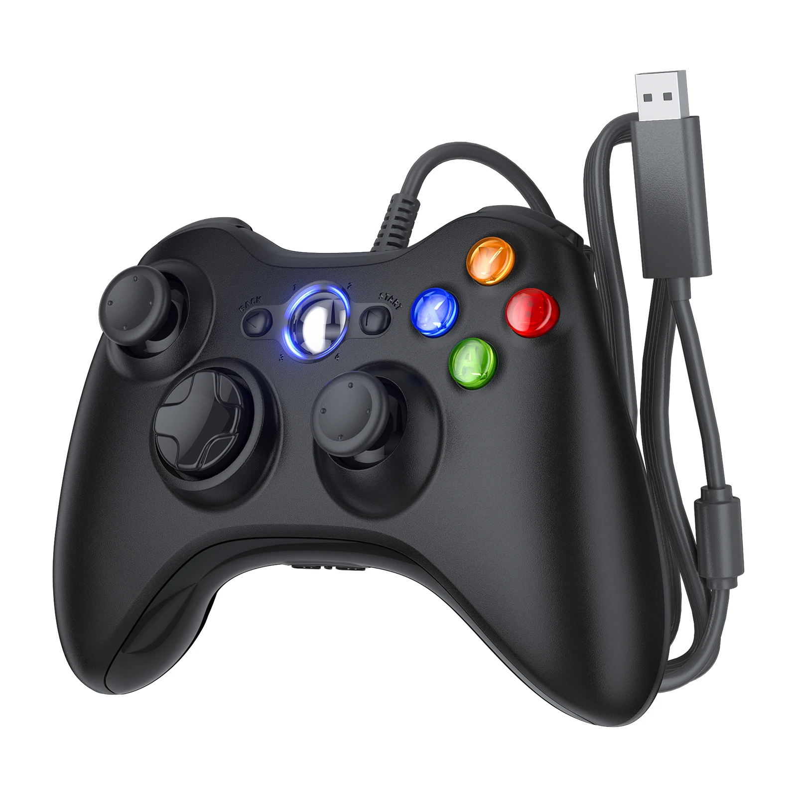 Kontroler do gier Xbox 360 Slim/Lite/PC, bezprzewodowy joystick 2.4G, Plug&Play, precyzyjne, responsywne spusty, podwójna wibracja, gamepad.