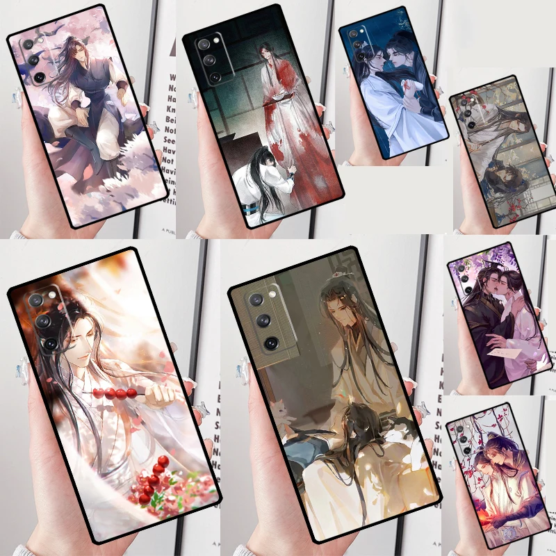 La Custodia Husky And His White Cat Shizun Per Samsung Galaxy S23 Ultra Plus S22 S21 S9 S10 Note 10 Note 20 Ultra S20 Fe Cover