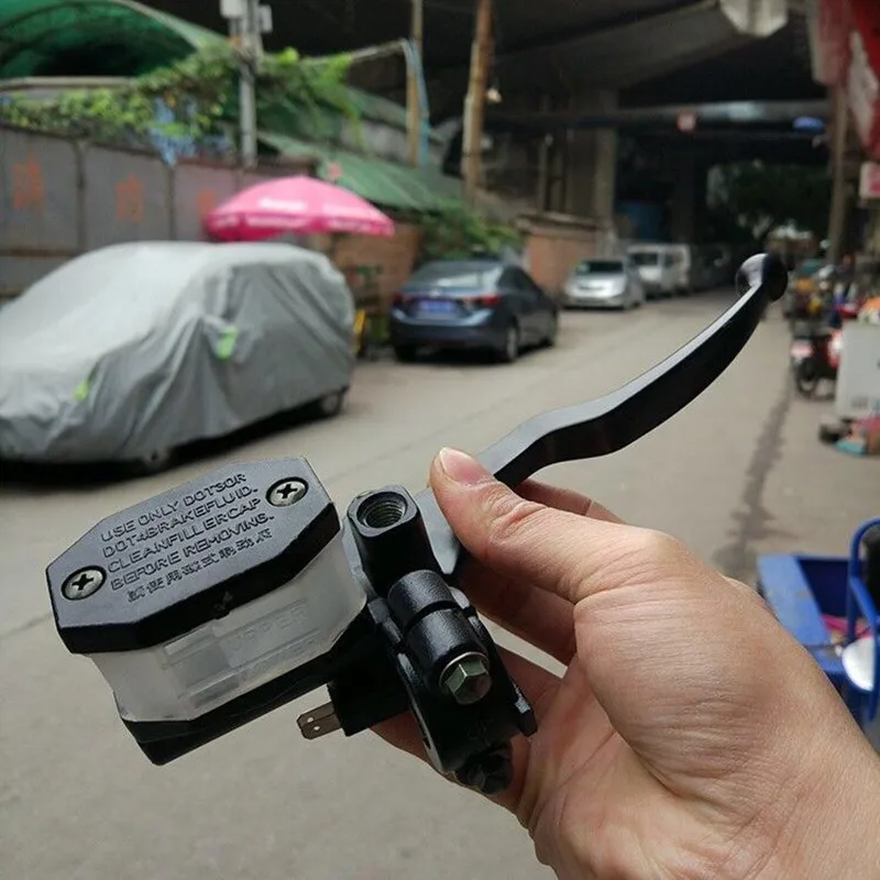 1 쌍 22mm 오토바이 롤러 조정 브레이크 클러치 레버 핸들 바 유압 브레이크 펌프 가와사키 닌자 300 250R