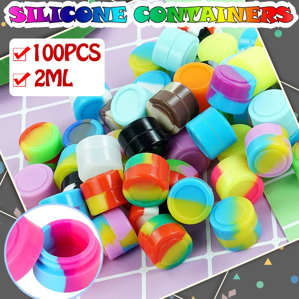 100pcs 2ml Non-Stick Silicone Storage Containers