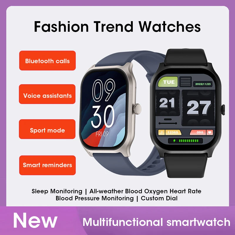 

Смарт-часы с большим экраном 2,01 дюйма, Bluetooth