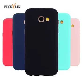 Custodia morbida in silicone per Coque Samsung Galaxy A10 A40 A50 A51 A71 Custodia Cover per Funda Samsung A5 A7 2017 Custodia per telefono color caramella