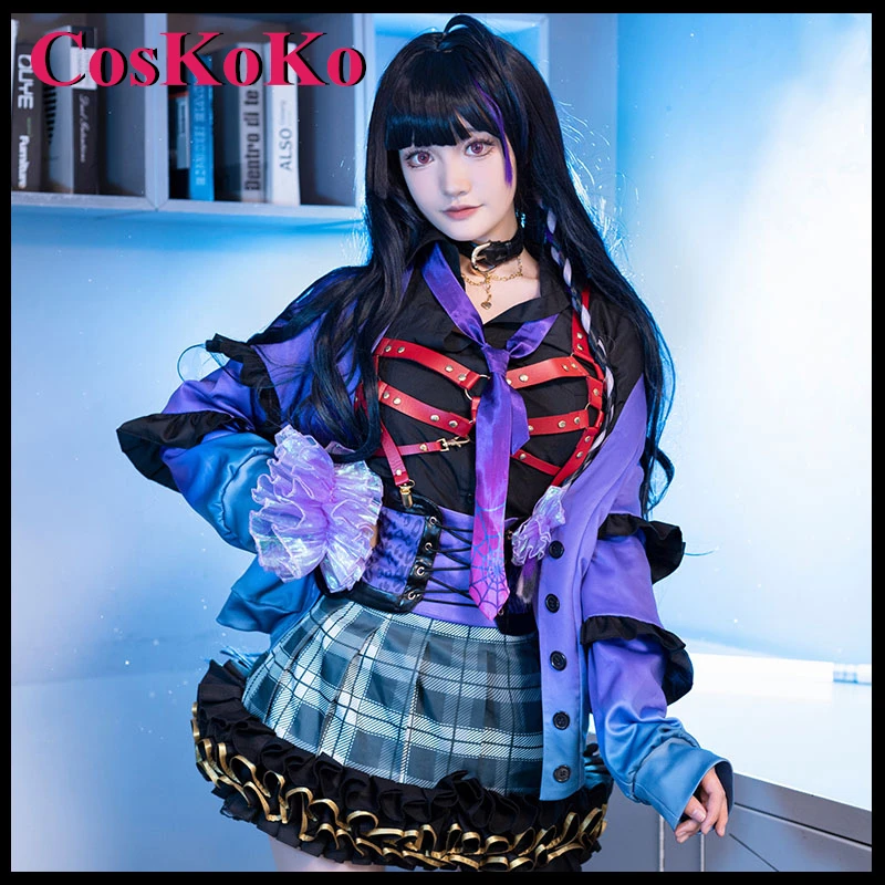 

CosKoKo Meloco Kyoran Cosplay Anime Vtuber XSOLEIL Costume Elegant Sweet Uniform Dress Women Halloween Party Role Play Clothing