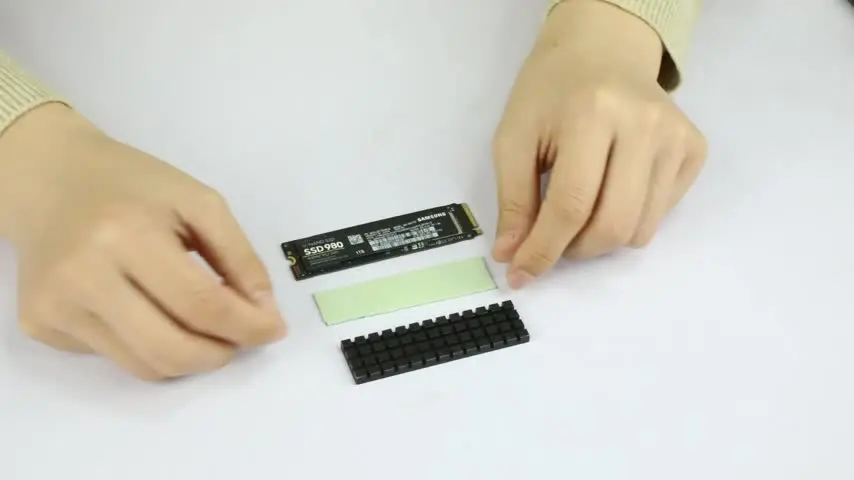 Hodyludy M.2 SSD Kühlkörper - Kupfer Kühler Mit Graphen Für NVMe SSDs