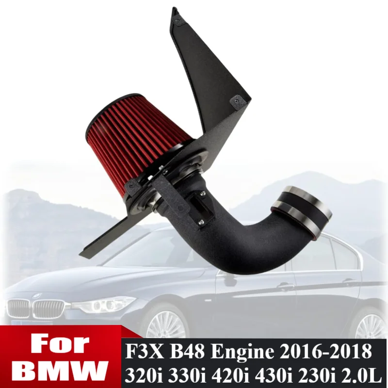 BLACK AIR INTAKE KIT COMPATIBLE WITH 2016-2019 BMW 320i 330i 420i