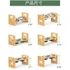 1PC Bamboo Adjustable Raised Elevated Pet Food Bowls,Stand Feeder with 2 Bowls and Anti Slip Feet for Comfort Feeding 3
