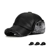 Middle-Aged And Elderly Fur Hats, Men Warm, Old Man Ear Protectors, Lei Feng Hats, And Velvet Baseball Caps 1