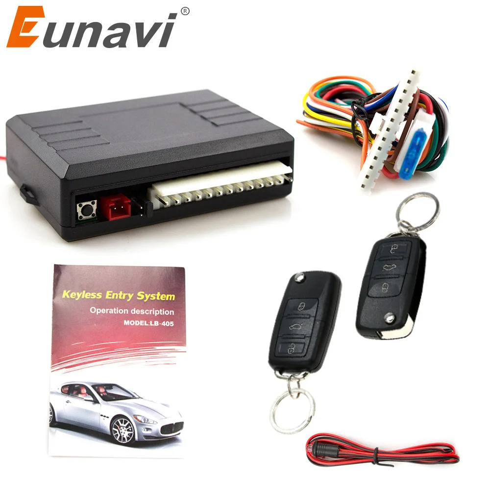 Eunavi Universal Car Alarm System Auto Door Remote Central Control Lock