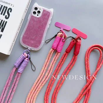 New Durable Twist Color Mobile Phone Universal Lanyard Diagonal Long Rope Shoulder Strap Neck Multi-Purpose Anti-Loss Rope 1