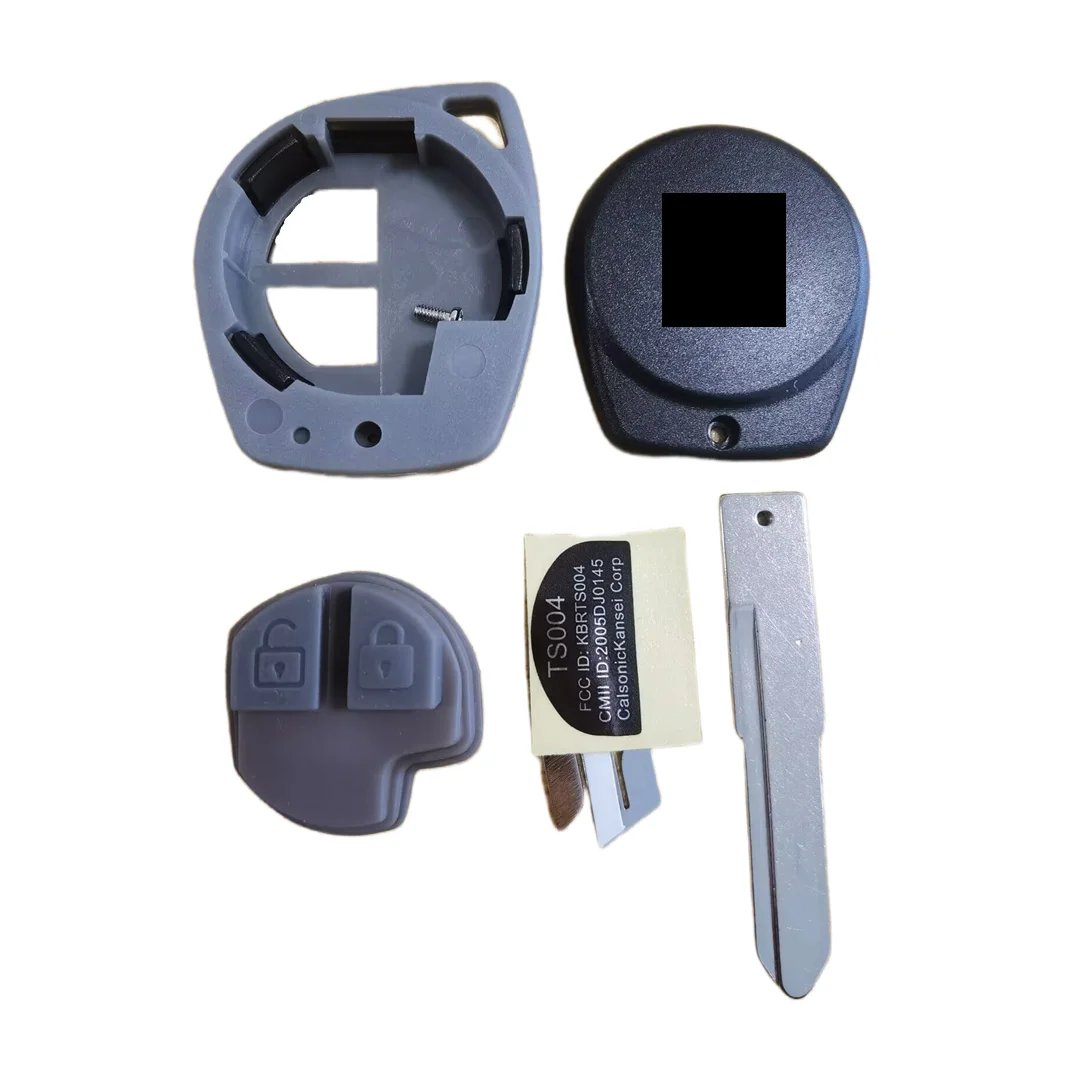 2 Buttons Replacement Remote Car Key Shell for Suzuki Grand Vitara SWIFT HU133R/TOY43/SZ11R Blade Rubber Button Pad key case car key shell key cover fob cover key fob replacement