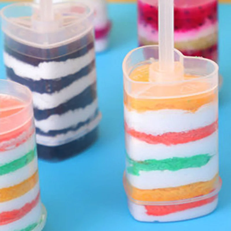 5pcs Cake Push Pop Containers with Lids, Reusable Cake Push Pops, Muti-purpose Pop Containers, Party Decor