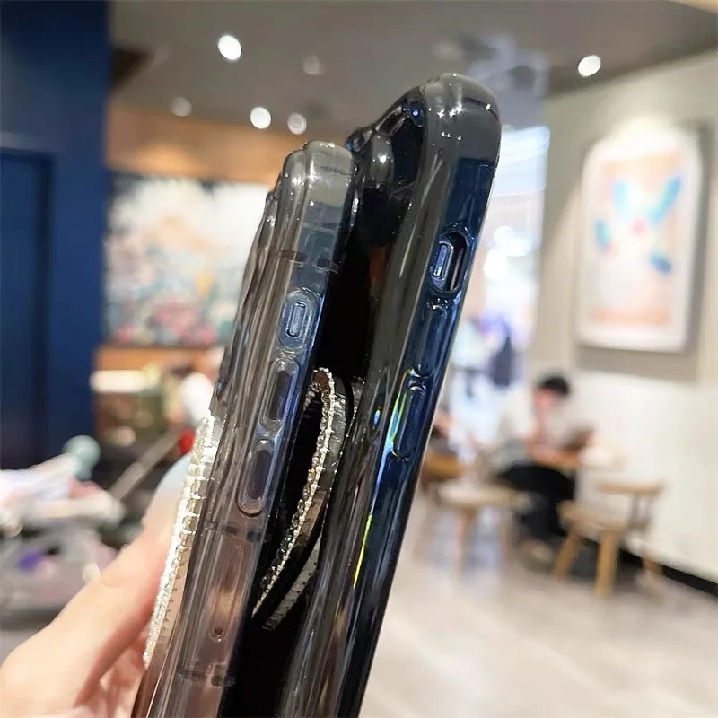 Shockproof Phone Case With Diamond Finish For Apple Iphone Models_voghion.com