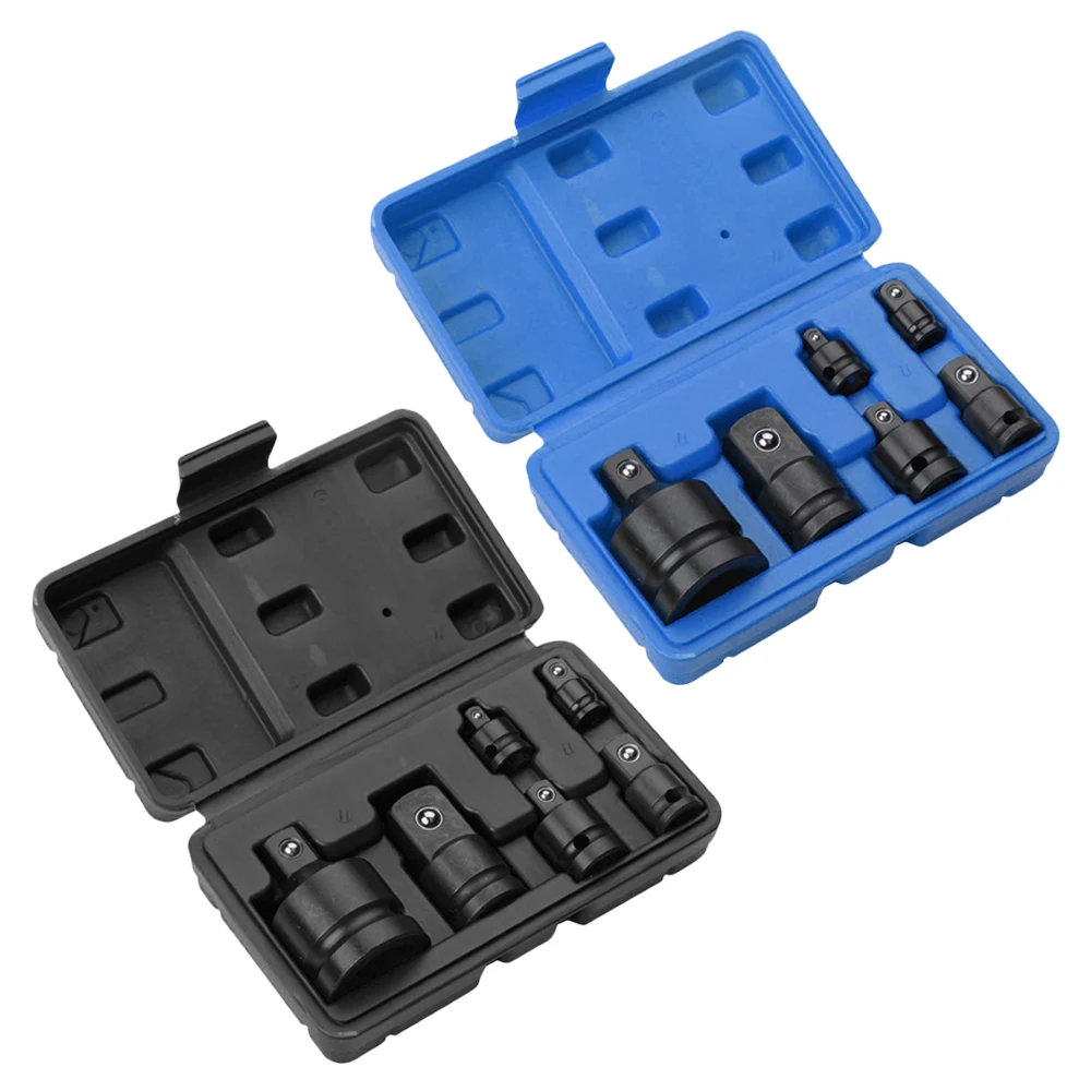 6pcs Socket Convertor Adaptor Reducer Set 1/2 to 3/8 3/8 to 1/4 3/4 to 1/2 Impact Socket Adaptor for Bicycle Garage Repair Tool