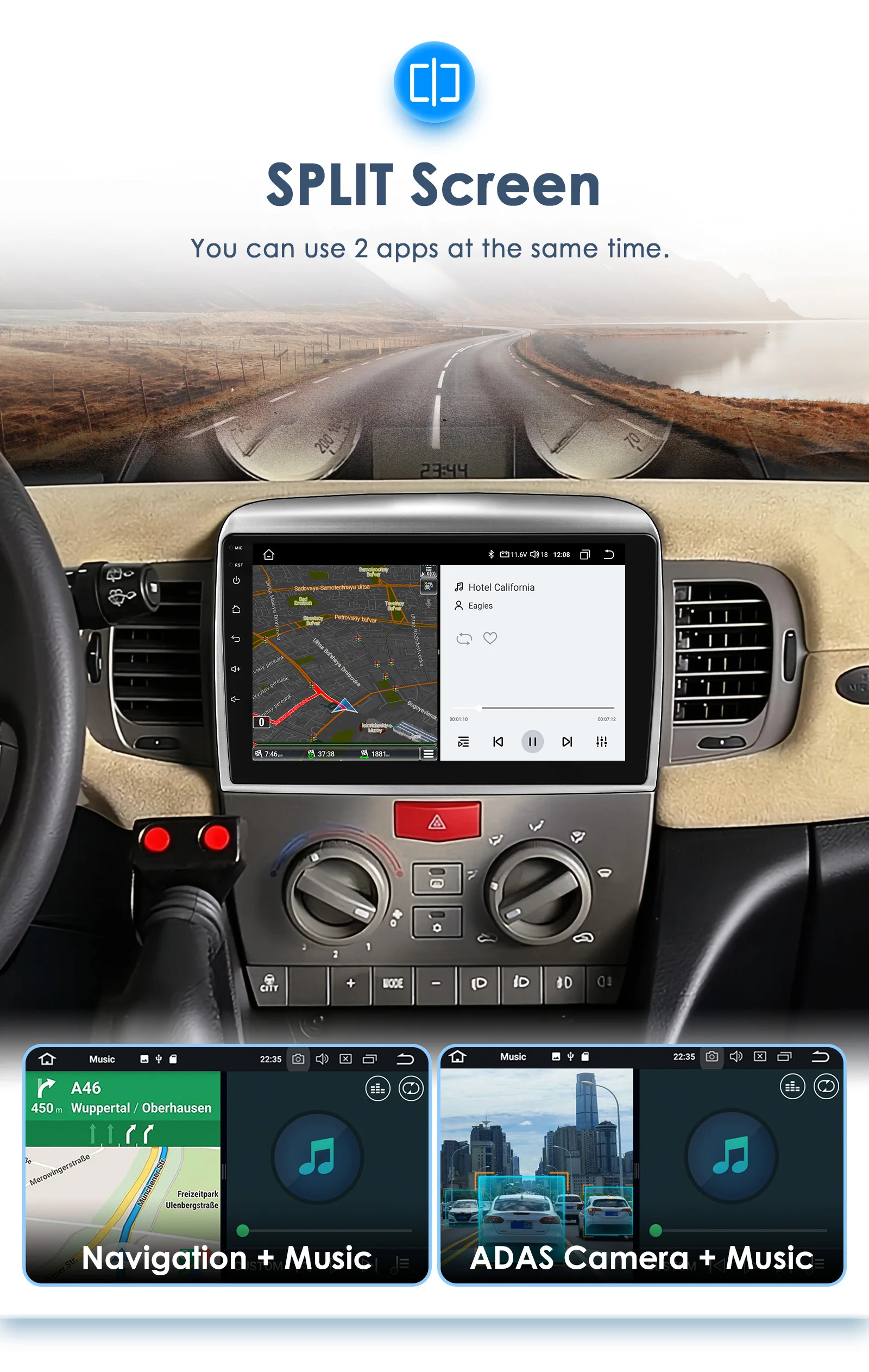 9" Hizpo 2Din Android Auto Autoradio für Lancia Ypsilon 2006 - 2011 UIS8581 Multimedia 4G BT SWC RDS DSP GPS Navigation – Detail 26