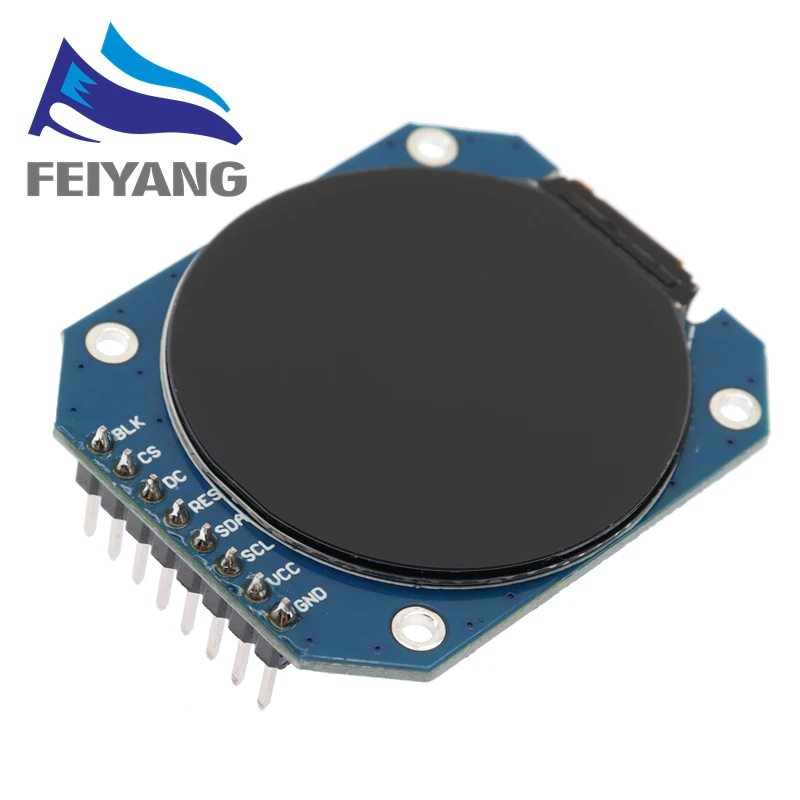 TFT LCD ÷   RGB 240x240, GC9A01 ̹, 4 ̾ SPI ̽, 240x240 ػ  PCB, DC 3.3V, 1.28 ġ