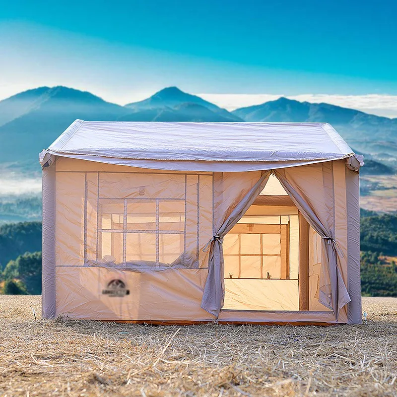

6-8 person Inflatable camping tent 4.8 ㎡ Cottage portable foldable thickened integrated outdoor picnic tents without building