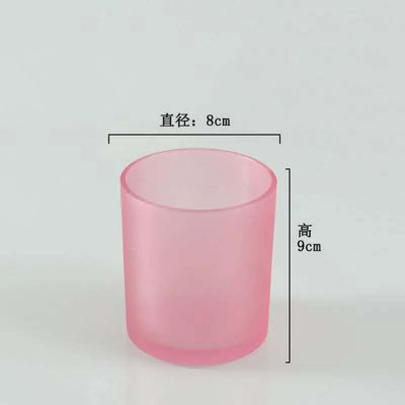 Candle Containers Candle Cups Glass Jars Colored Aromatherapy Cups with Lids Empty Acessories m