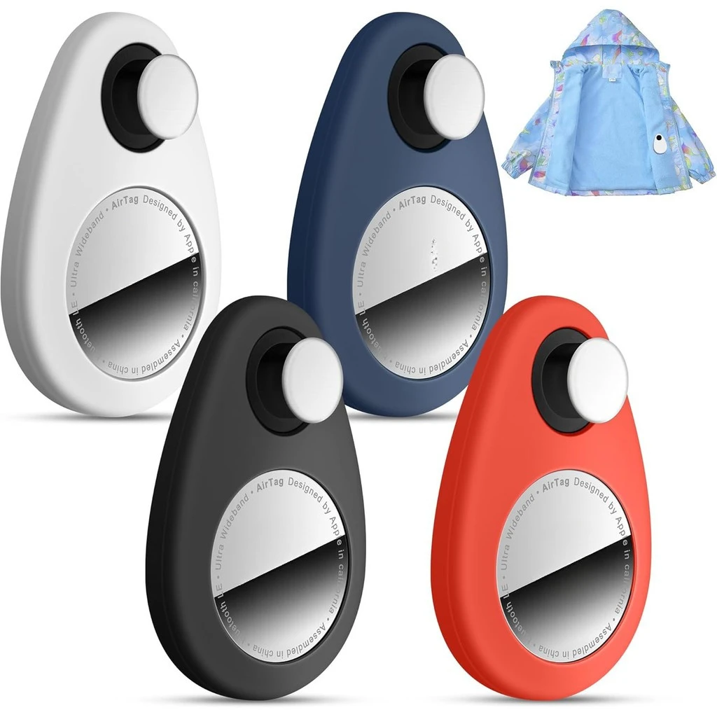Silicone Anti-Removal Airtag Holder - Secure, Hidden Design for Kids, Pets, and Luggage