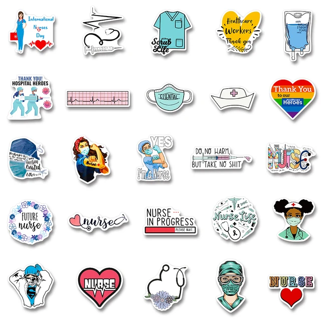 Laptop Stickers Doctor, Graffiti Stickers, Nursing Stickers