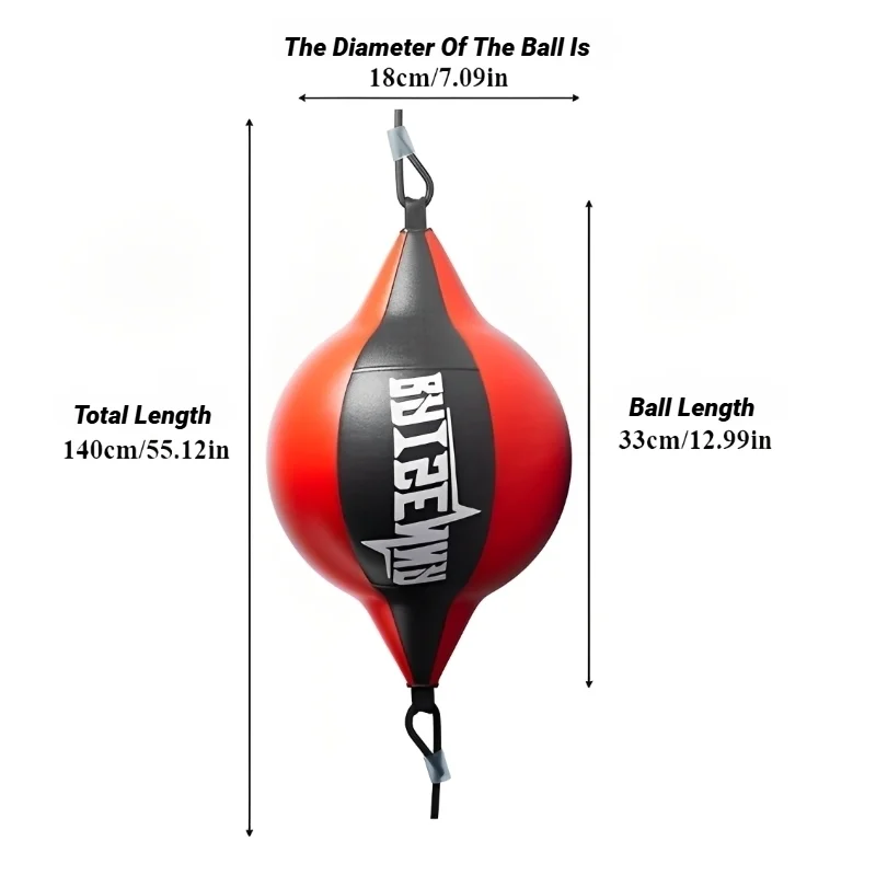Boxing Speed Ball Pu Reaction Leather Training Hangings Swivel Exercise Fitness Home Sports Gym